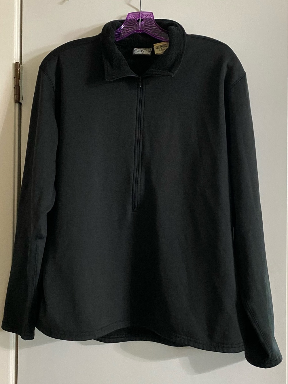 Above sea level 10,000 FT Men's Black Half-Zip Pullover jacket